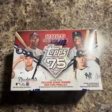2026 Topps 75 series 1 Retail Exclusive 72 cards Sealed Box