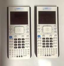 Texas Instruments TI-Nspire CX II Graphing Calculators Lot of 2, LCD, Battery