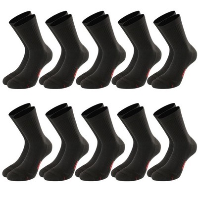 Lenz Unisex Sportsocken Running 2.0, 42-44, Schwarz, 10 Paar