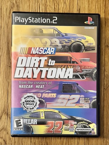 Jeu PlayStation 2 NASCAR Dirt to Daytona - CIB. FONCTIONNE TRÈS BIEN.