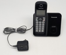 Panasonic KX-TGD610 Base w/ AC Adaptor and KX-TGDA63 Handset Phone Black TESTED 