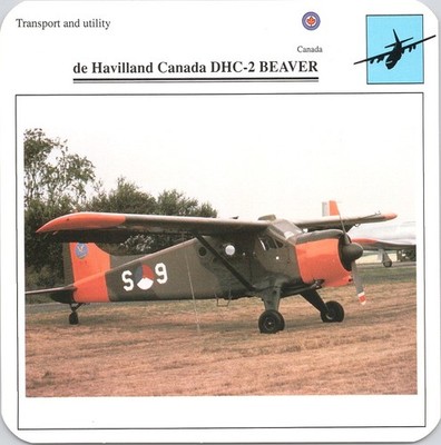 de Havilland Canada DHC-2 BEAVER Transport Card - Edito Service Canada
