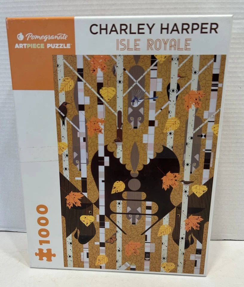 Lote de 4 Rompecabezas Charley Harper Joan Metcalf 1000 Piezas Arte Granada Foto 2 de 4