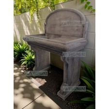 Lavandino 100 completo di basi lavello lavabo acquaio in cemento e marm giardino