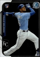 2015 Bowman Chrome #194 Paulo Orlando Kansas City Royals Rookie