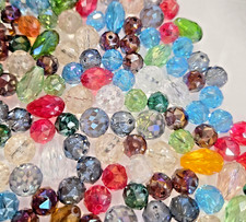 75 Round Glass Beads Faceted Czech style Crystal 75pcs Lot 10-12mm