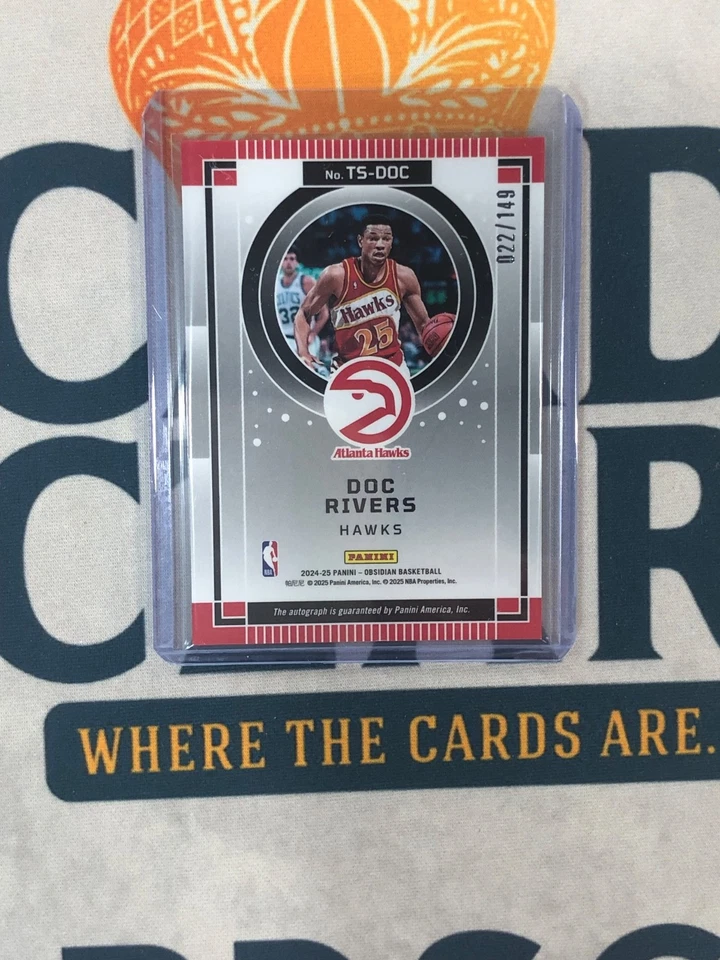 2024-25 Panini Obsidian DOC RIVERS Twilight Silver Auto /149 PW - Image 2 of 2