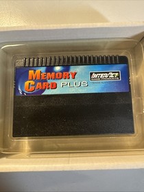 Interact Memory Card Plus (Sega Saturn) Tested Works Fully CIB Boxed With Manual