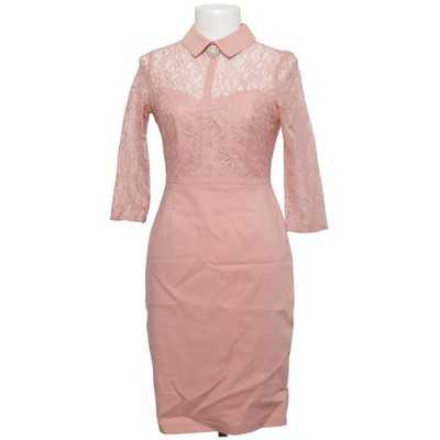 Kleid, Größe: 38, Pink, Baumwolle/Elasthan/Polyamid/Polyester, Blumen #GFU