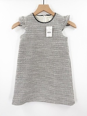Crewcuts NWT J. Crew Girls Shimmer Tweed Ruffle Sleeve Dress Size 7
