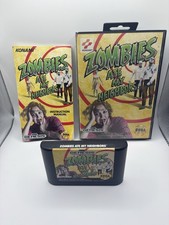 SEGA GENESIS ZOMBIES ATE MY NEIGHBORS - GAME - CASE - INSTRUC. MANUAL - COMPLETE