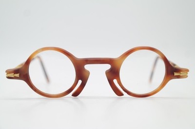 Vintage Glasses SAN MARCO 8128-02 Brown Gold Oval Eyeglass Frame