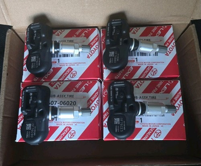 #ad #ad 4X Genuine 42607 06020 Tire Pressure Monitoring Sensor For Toyota Corolla Prius $46.00