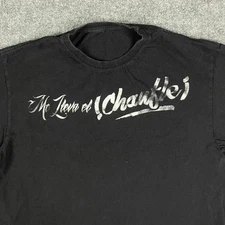 El Chavo T-Shirt Mens L Black Graphic Meme Double Sided SpanishComedyTV Show Tee