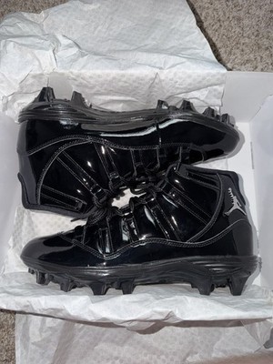 Air Jordan 11 Mid TD Football Cleat Black Patent HM7324-001  display picture 1
