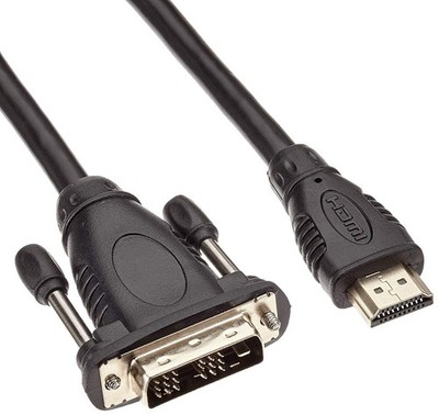 HDMI Kabel A-DVI-D 1m, Schwarz, PremiumCord, Video Kabel, Adapter