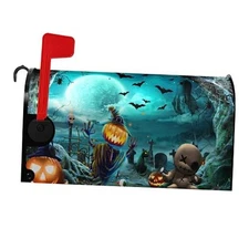 Halloween Mailbox Covers Magnetic Cemetery Bats Mailbox Cover Mailbox Wraps 