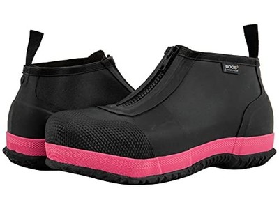 Bogs Unisex Overshoe Zip Composite Safety Toe, Black Multi, 13 Womens/11 Mens
