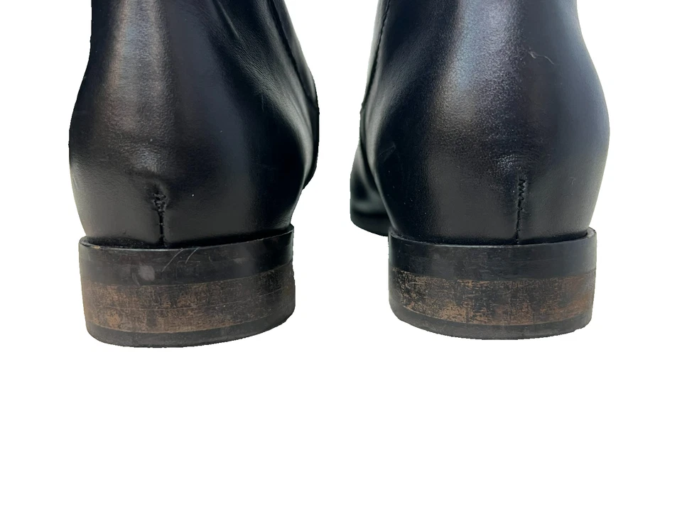 Lavorazione Artigiana para Barney's New York Bota Alta Negra con Cremallera Tacón Bajo 38/7.5 Foto 4 de 4