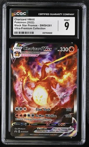 CGC 9 MINT Charizard VMAX SWSH261 PROMO Ultra-Premium UPC Pokemon Card