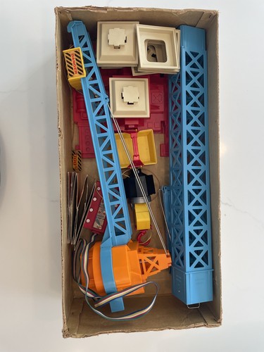 Vintage 1970’s Big Toy Box Sears Giant Crane W Original Box #58222- Parts Only - Picture 3 of 5
