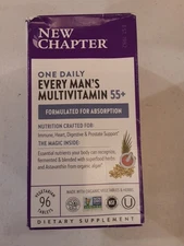 New Chapter Every Man's One Daily 55+ Multivitamin, 96 Tablets - EXP 02/26 - NEW