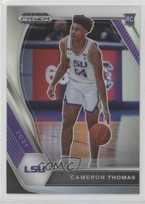2021 Panini Prizm Draft Picks Variation Silver Cameron Thomas #18 Rookie RC 1e52