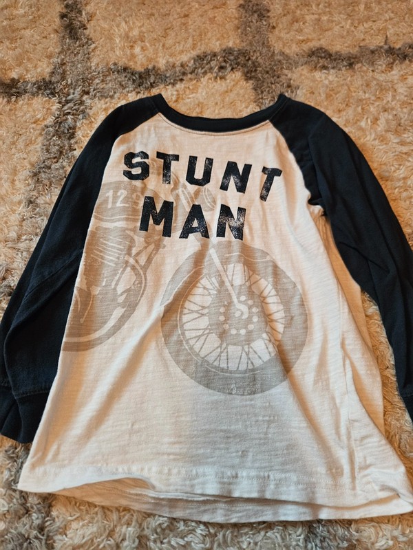 Carter's brand size 5 long sleeved tshirt (Stunt Man)