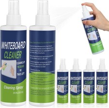 6 Pack Whiteboard Cleaner Spray Bottle 8.5oz Dry Erase Board Surface Cleaner