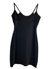 Black Slip Dress XL Simply Perfect By Warners Shapewear Sexy Bodycon Smoothing