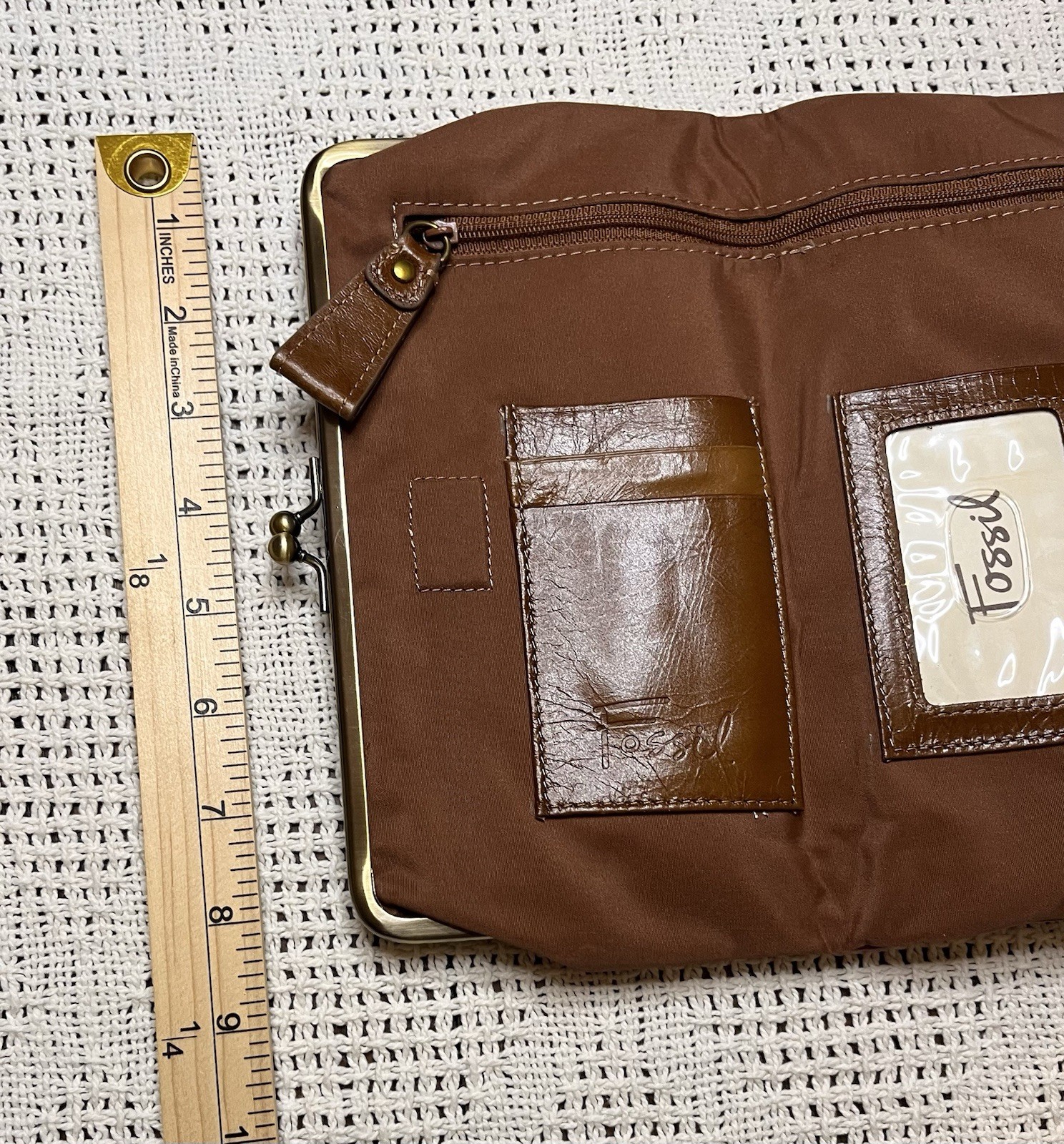 Fossil Multicolor Patchwork Leather Kiss Lock Wal… - image 14