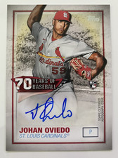 Johan Oviedo 2021 Topps - 70 Years of Baseball Autographs #70YA-JO (AU, RC)