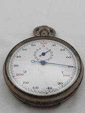 Vermutlich Huber, U-Boot Torpedo-Stoppuhr Stopwatch 3 sec. Kriegsmarine, Läuft 