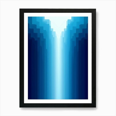 Pixel Kunstdruck gerahmt Wandbild Poster Leinwanddruck Bild