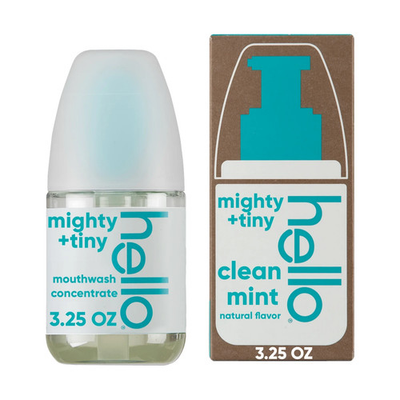 #ad #ad hello mighty tiny Mouthwash Concentrate Clean Mint Flavor 3.25 fl oz Bottle $5.00