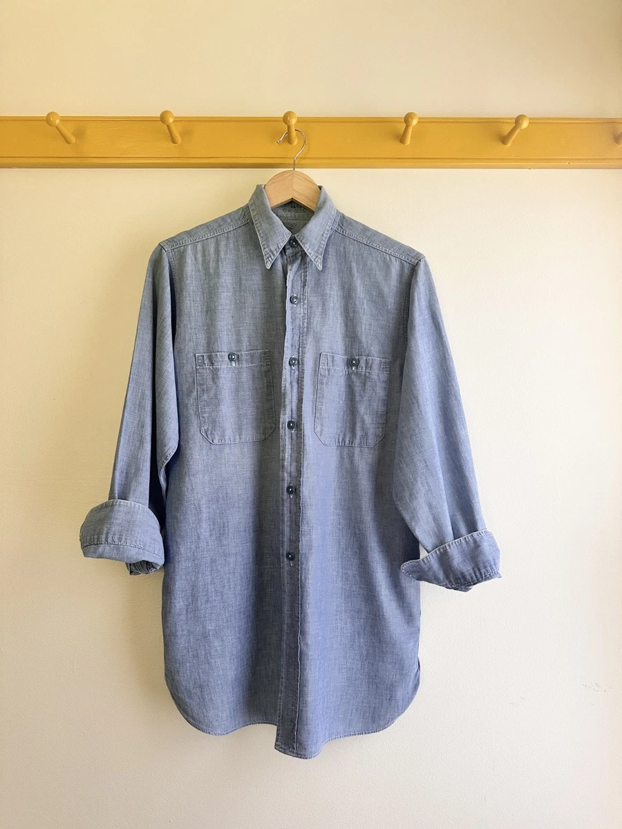 60’s Vintage chambray シャンブレー Chambray 1960s Vintage Casual Shirts for Men for sale | eBay