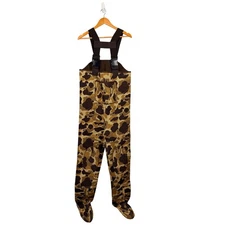 Cabelas Camo Duck Hunting Waders Insulated Chest High Boots Men's Medium