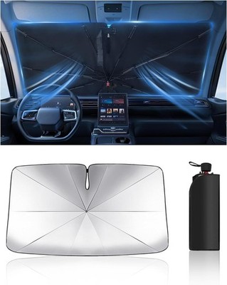 Windshield Sun Shade Umbrella for Camry, Accord, Civic, CRV, Model Y (Foldable)