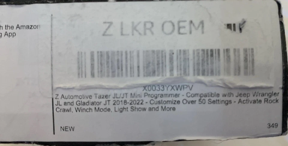 Мини-программатор Z Automotive Tazer JL/JT 2018-22 Jeep Wrangler & Gladiator ЧИТАЙТЕ - Изображение 2 из 4