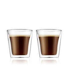 BODUM Canteen Double-Wall Glasses, 100ml, Set...