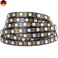 BTF-LIGHTING WS2812B 5M 60 Leds/Pixels/M 300Leds Rgb Schwarz Pcb Streifen Mit