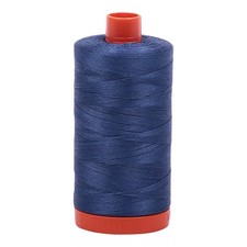 A10502775 Solid 50wt 1422yds Steel Blue Mako Cotton Thread Craft Sewing