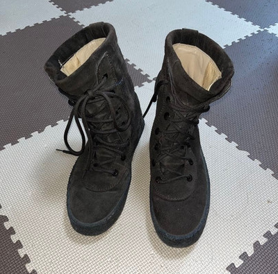 Yeezy Season 2 Crepe Boots Oil Dark Brown Suede Lace Up Size 40