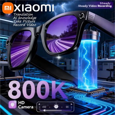 Xiaomi AI Smart Glasses 8K HD Photochromic Bluetooth Camera Translation Pro Gift