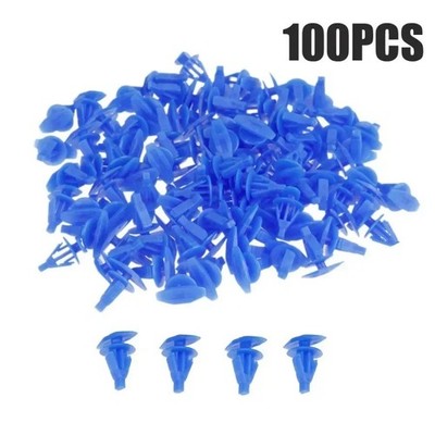 100Pcs Car Fasteners Door Window Sealing Strips Weatherstrip Retainer Clips Kit.