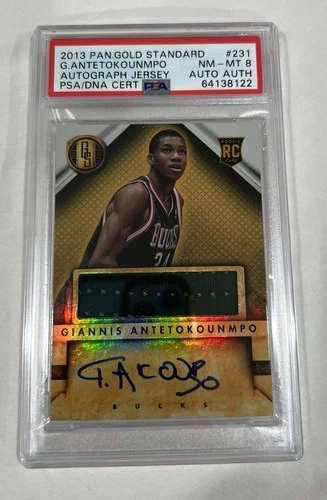 2013-14 Panini Gold Standard - Giannis Antetokounmpo #231 RC PSA 8