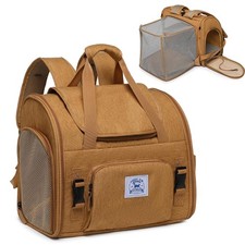 Pet Backpack Carrier for Small Dogs Medium Cats, Puppies,Breathable and Colla...