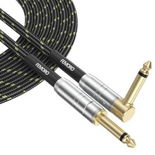 Guitar Cable 10 ft, Instrument Cord 22AWG, Gold-Plated 1/4 Inch Jack, for Ele...