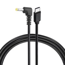 60W PD Trigger Cable, 20V 3A 4.0x1.7mm Type-C Right Angle Power Cord 2.0m