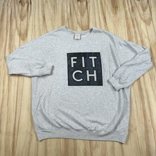 Abercrombie  Fitch Women's Small Gray Oversized Crewneck Sweatshirt Cozy